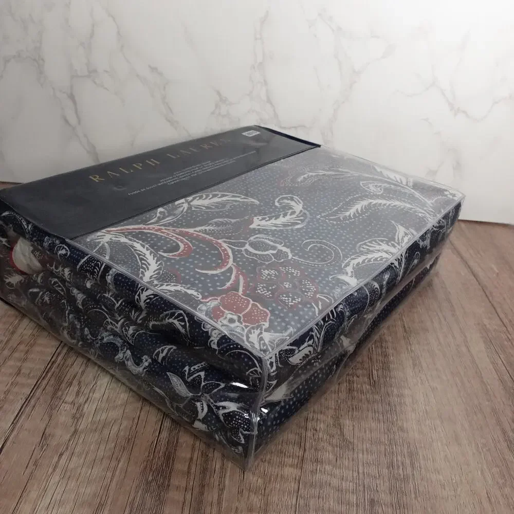 Ralph Lauren Mirabelle Duvet Cover Full/Queen 92x96 Navy Blue Floral Paisley NWT